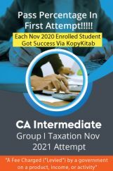CA Intermediate - Paper 4 Taxation Nov 2021 Attempt CA Intermediate - Paper 4 Taxation Nov 2021 Attempt